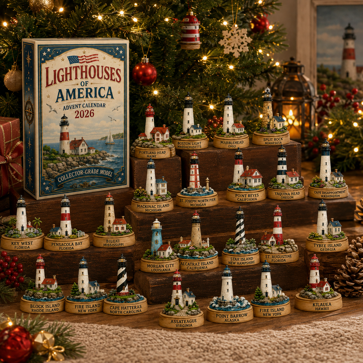 Lighthouses of America Advent Calendar 2026 – 24-Day Coastal Heritage Countdown, Collector-Grade Lighthouse Miniatures 6f813582-7437-465d-95a8-2609047c7b4f-d8ba1672-5bbf-4085-bb01-9af3122abc38.png
