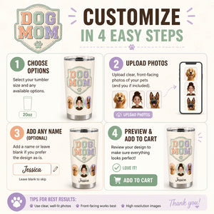 Custom Dog Mom Portrait Tumbler – Owner + 2 Dogs - Personalized Tumbler 6f8a06c3-7e59-4429-b3f6-704f880523bd.jpg