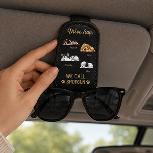 Custom Photo Drive Safe Daddy Sunglasses Holder: Personalized Sunglasses Holder For Dog Dad With Dog, Fathers Day, Gift For Dad, Grandpa