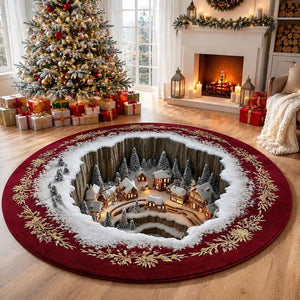 Christmas Winter Village 3D Round Rug, Snowy Mountain Town Vortex Optical Illusion Floor Mat, Non Slip Xmas Home Decor, Christmas Gift 6f9b30c8-21a7-43f5-abdf-83ae6a9d125b-dddsdgf-3-.jpg