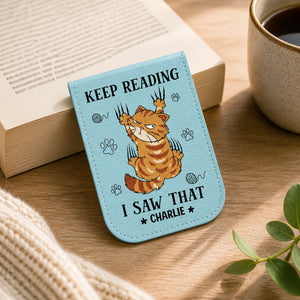 Keep Reading Cat — Personalized Magnetic Leather Bookmark - Personalized Magnetic Leather Bookmark 6fc7d9ac-2e90-4f0e-b4fd-abfc159681f2.jpg