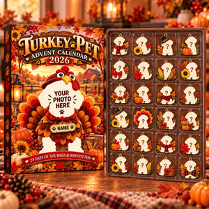 Personalized Turkey Pet Advent Calendar 2026, Custom Pet Photo Thanksgiving Countdown Box, 24 Acrylic Charms 6fcb2acc-b273-4640-a047-d983be265c3a-il_1588xN.8589740328_gfnt.jpg