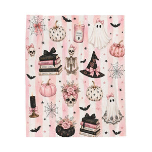Pink Halloween Blanket, Cute Ghost Throw Blanket, Teen Girl Halloween Gift, College Dorm Blanket, Halloween Blanket For Teen Girl, Cozy Gift 6fda66de-6d0b-4aa6-aef9-f9144674b8a2-rhju-1-.jpg
