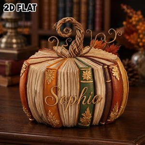 Personalized Fall Book Pumpkin Wooden Block, Custom Pumpkin Book Nook Decor for Book Lovers, Unique Librarian Gift, Book Lover Gift 6ffa2510-9eef-4f2c-88b2-04723fe89b4c-2.jpg