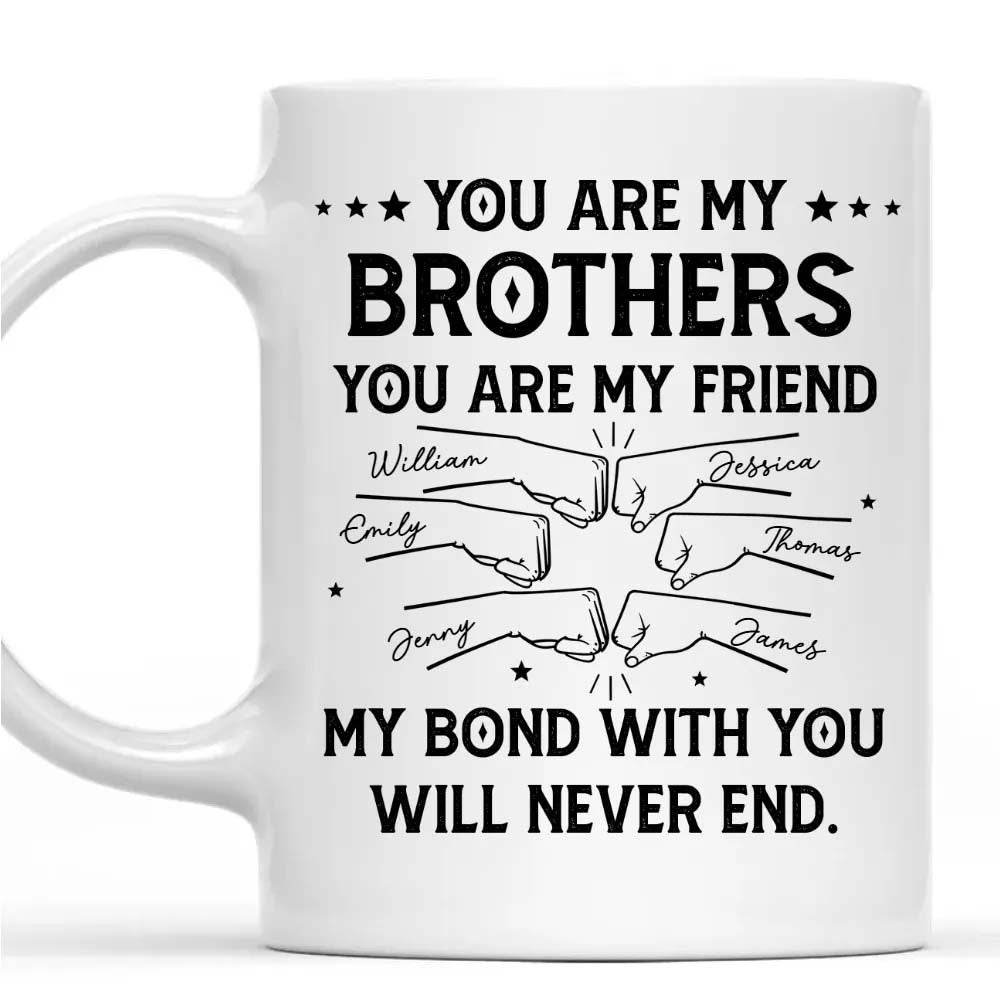 Bond With Brothers Sisters Siblings - Personalized Custom Coffee Mug Family Gift
