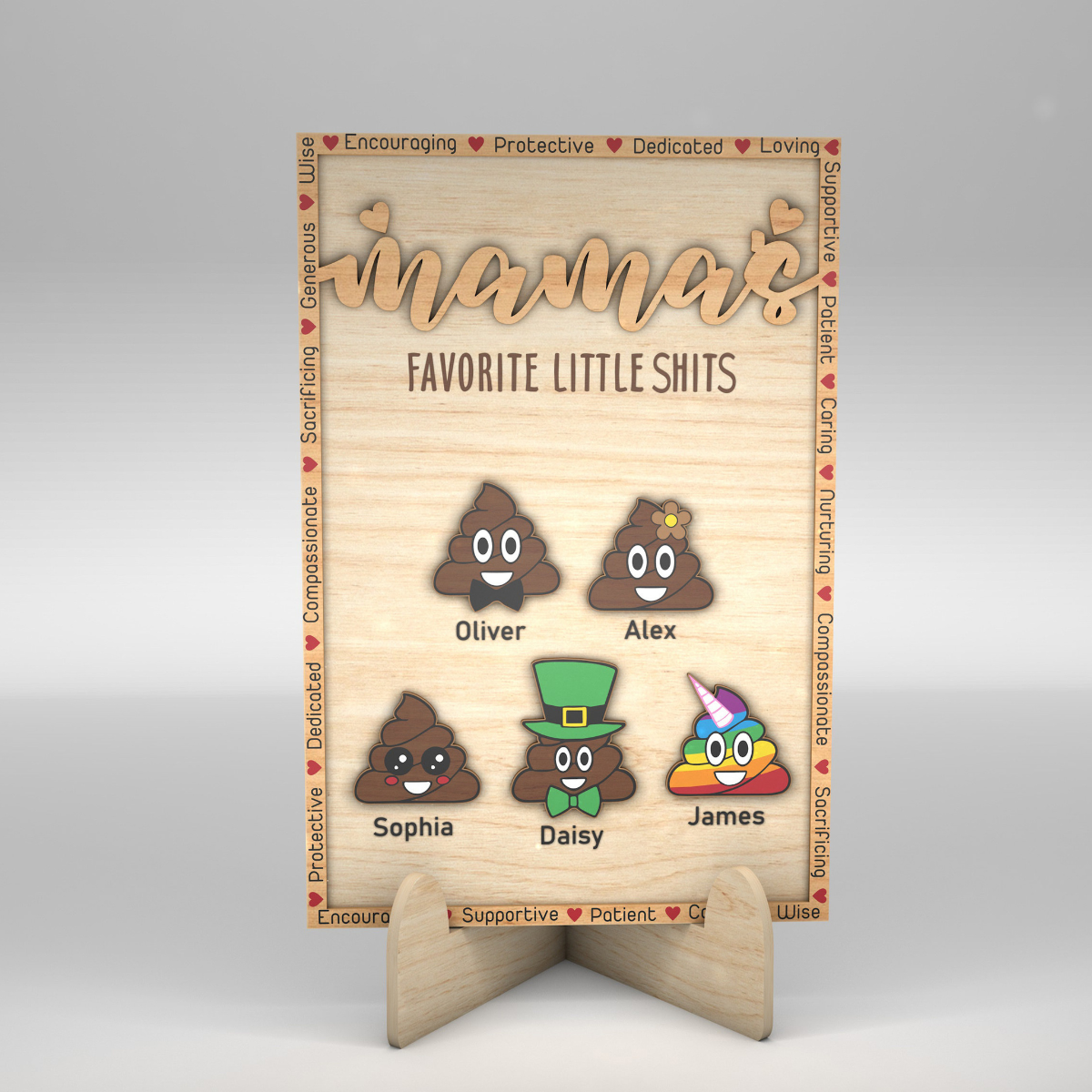 Mommy's Favorite Little Curds - Personalized Picture Frame - Mother's day, Birthday Gift For Mom, Mama, Nana