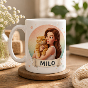 Custom Pet (or Person) Portrait Name Mug – Pastel Badge Edition - Personalized Mug 700c9887-6dcd-4782-a4a3-a4c557fb0090.jpg