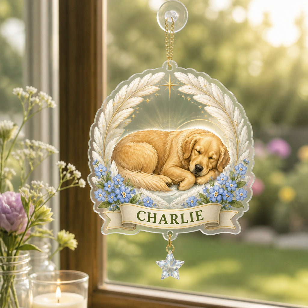 Angel Halo Pet Memorial Fridge Magnet – Photo-to-Art with Pet Name - Personalized 1 Layered Suncatcher with Charm 7012de7a-17cb-4357-b235-6246b9fc72ae.jpg