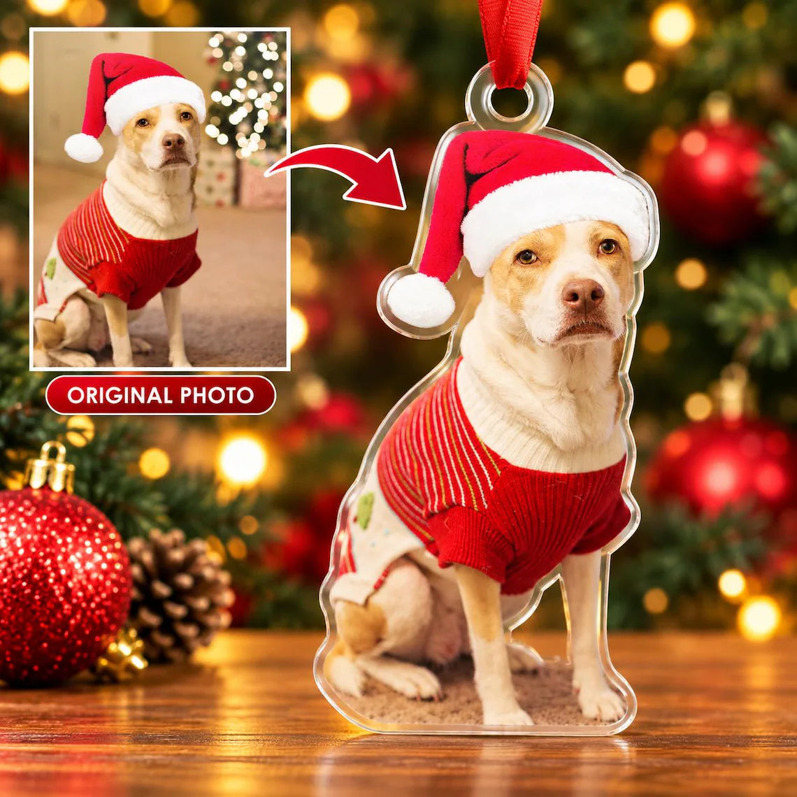 Personalized Dog Cat Picture Acrylic Ornament, Custom Pet Photo Christmas Ornament, Pet Memorial Keepsake, Dog Mom Cat Dad Gift, Pet Lover Gift 7014ab6d-e7ef-41a1-9f6c-909ab61c7238-1.webp