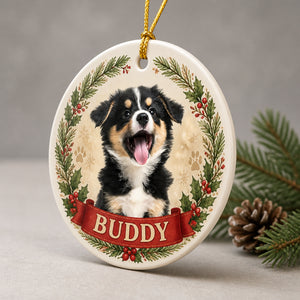 Custom Pet Photo Ornament – Winter Wreath Name Banner - Personalized Ornament 7019af20-ebbe-4115-9a1e-40c64042cfb6.jpg