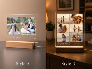 Custom Photo Collage LED Light: Personalized Family Gift, Custom Photo Gift
