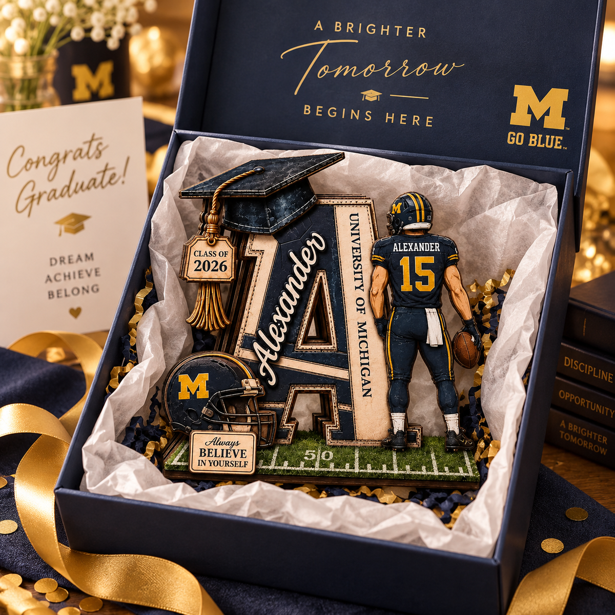 2D PRINTED Personalized Football Graduation Wooden Block, Custom Initial Letter Name, Class of 2026 Senior Gift, College Football Player 7029623a-bd00-4729-8488-d9187277e5c6-rtth-1-.png