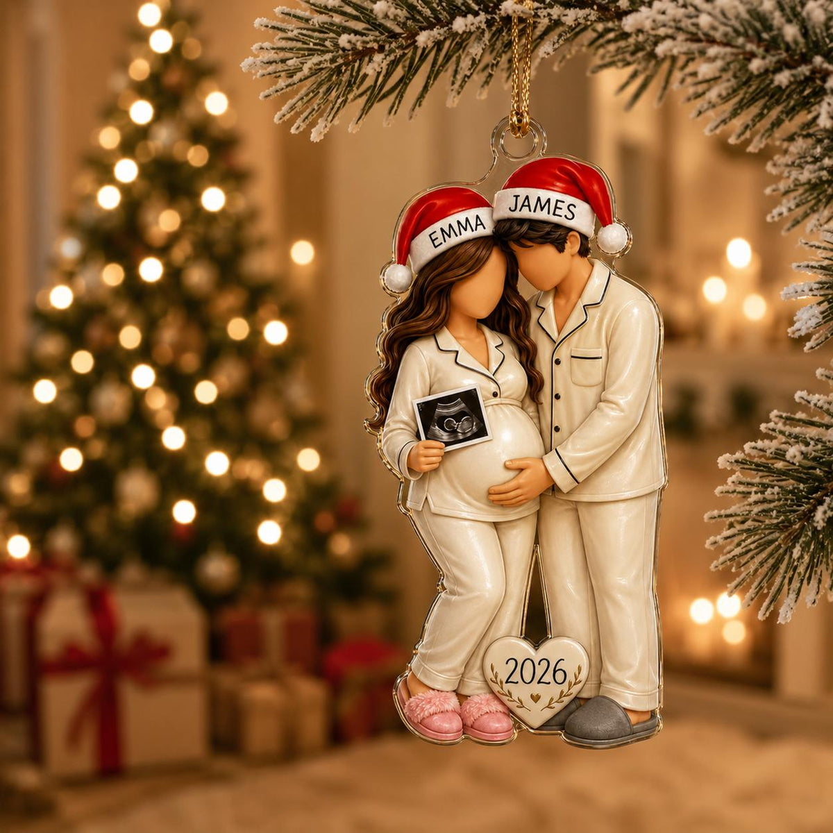 Personalized Pregnancy Christmas Ornament, Expecting Parents Gift, Baby Announcement, Baby Bump Keepsake, See You In 2026, Pregnant Ornament 70386113-e22e-44d8-b5f1-ec6b7328de67-6.jpg