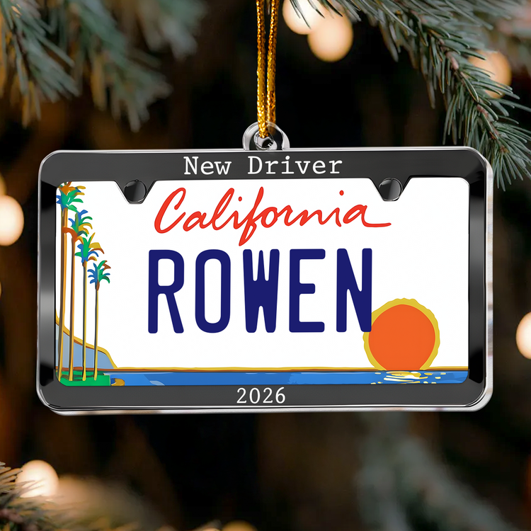 New Driver Custom State Car Plate Ornament, First Teenager Car Gift - Personalized Ornament 7051be89-998c-4948-a43f-38e548aff73b-new-driver-custom-state-car-plate-ornament-first-teenager-car-gift-personalized-ornament-2_52063.png