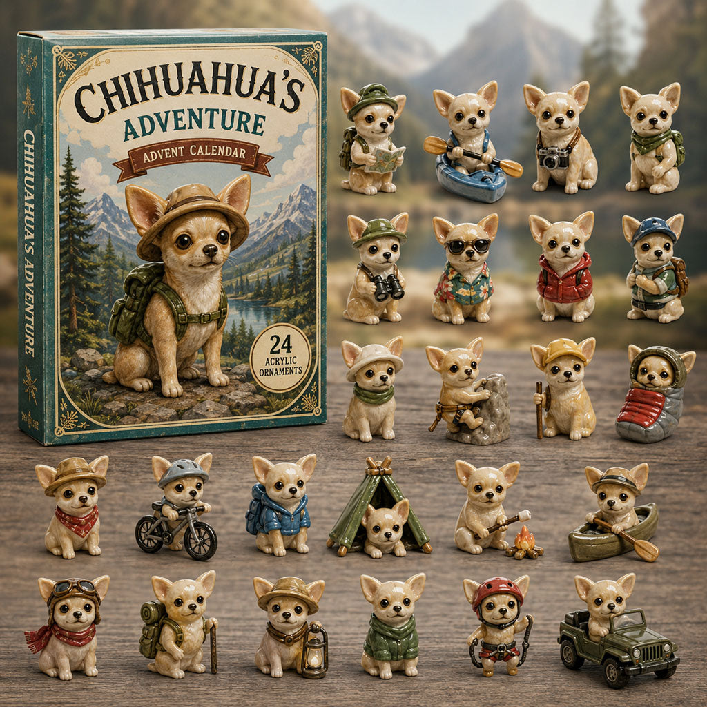 Chihuahua Outdoor Adventure Advent Calendar 2026 - 24-Day Festive Countdown, Acrylic Charms Blind Box - Gift For Dog Lovers 70697fb2-9b7a-47ee-8ec2-d64dab23288b-chihuahua.jpg