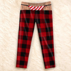 Custom Funny Men's Pajama Pants, Christmas Birthday Gag Gifts For Him, Fake Thong Illusion Buffalo Plaid Lounge Pants 707c24ac-0c7b-46f7-bf33-7534f50ed5eb-7.jpg