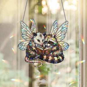 Fairy Possum & Raccoon Hanging: Holographic Acrylic Window Decor 7083a98f-65f8-4601-afb1-0cca212562fc-hgghh-3-.jpg