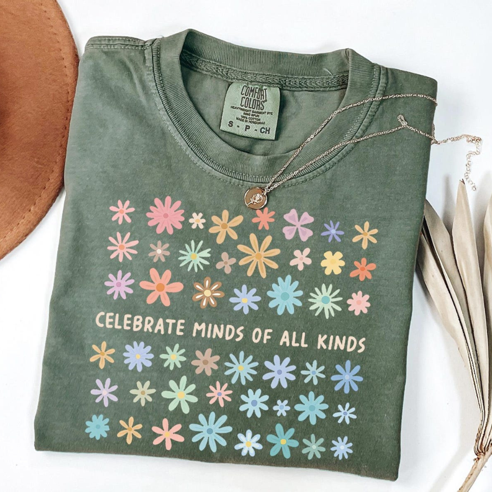 Comfort Colors Celebrate Minds of All Kinds Shirt, Back To School Shirt, SPED Teacher Shirt, Autism Teacher Shirt, Neurodiversity Shirt 708dc668-8538-4240-876d-d5edd5450367-1.png