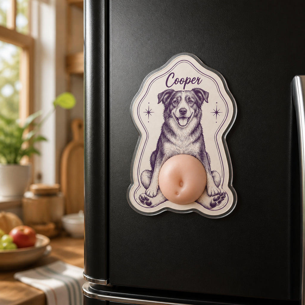 Custom Pet Portrait Magnet – Mid‑Century Frame - Personalized Acrylic Refrigerator Magnet - Soft Rubber Belly 708ea334-aa5c-43dd-a3c3-49d968d6af83.jpg