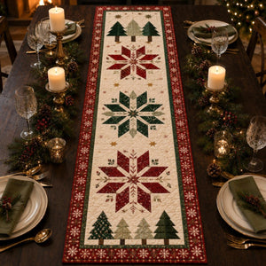 Christmas Quilted Table Runner, Traditional Red Green Holiday Table Decor, Holiday Winter Dining Table Decor, Festive Farmhouse Xmas Decor 70b0f481-9ae4-43da-97b3-b69c888bd556-1.jpg