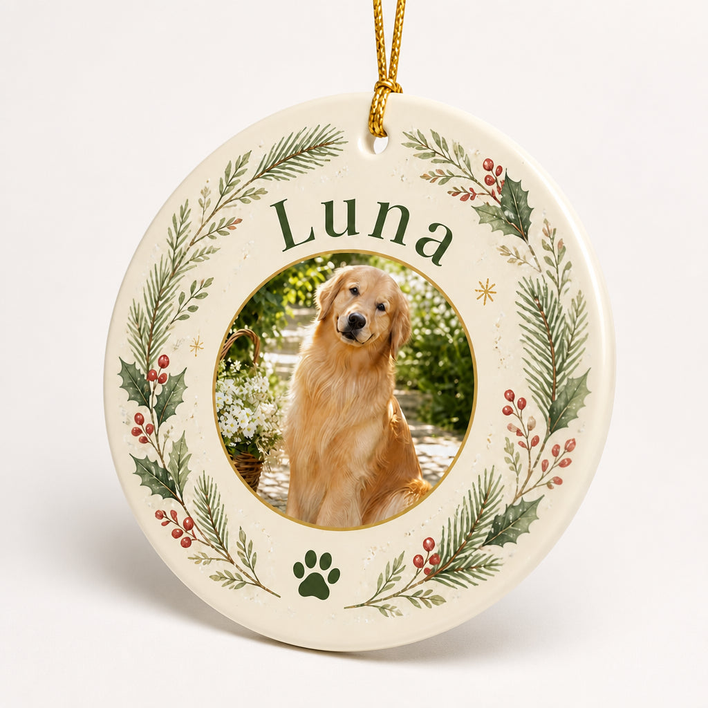Custom Pet Photo + Name Wreath Ornament - Personalized Ornament 70e6b911-f10d-4e72-badc-48be30548cc2.jpg