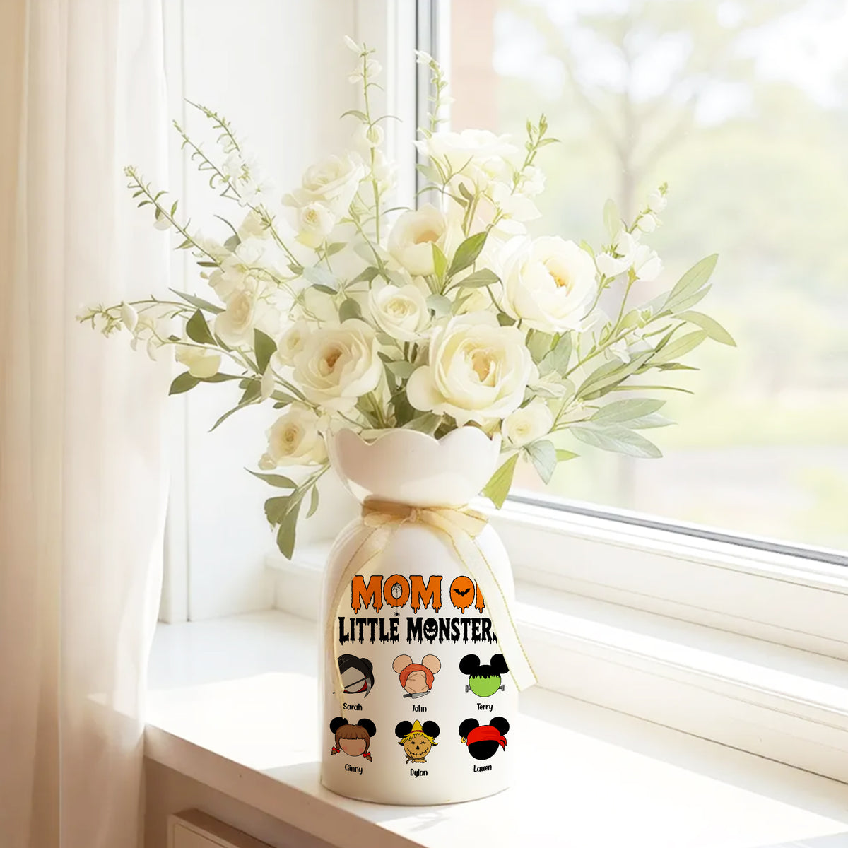 Mom Life Horror Halloween - Personalized Bloom Vase 70faa68b-118b-434a-9555-e3e654a7ad25-mk1.jpg
