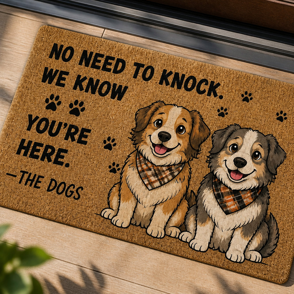 No Need To Knock Funny Dog Doormat - Doormat 70faf155-f826-4b70-a499-4b91303f4dae.jpg