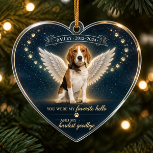 Pet Memorial Heart Acrylic Ornament – Favorite Hello Hardest Goodbye (Photo, Name & Years) - Personalized Transparent Acrylic Ornament 70fbfbbe-e618-430e-bb0a-65d6a8f9b5a1.png