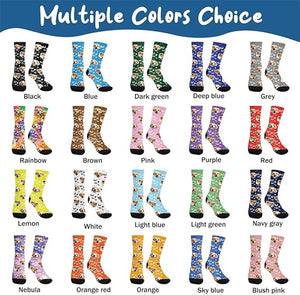 Custom Socks with Photo,Personalized Face Socks with Pictures,Novelty Unisex Funny Crew Sock Gifts for Men Women