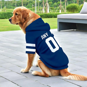 Indianapolis Dog Hoodie T-Shirt Pet Clothes Jersey Custom Name and Number Gifts
