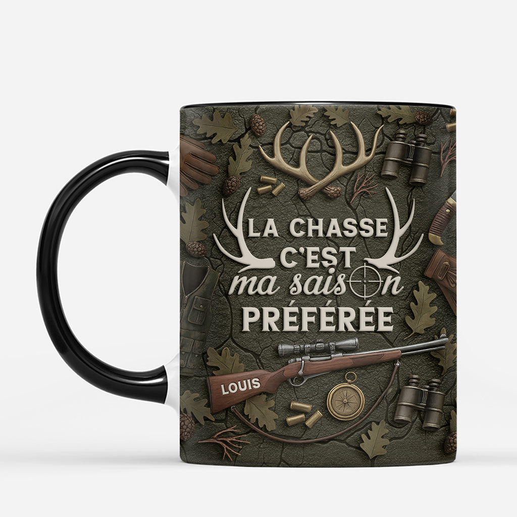 [3D Printing Effect] Personalized Mug for Men - Hunting Is My Favorite Season