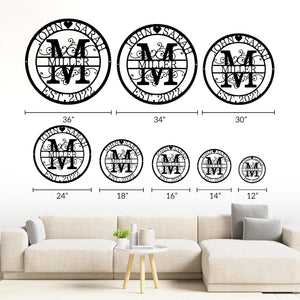 Custom Metal Sign - Personalized Name Sign - Family Sign - Outdoor Metal Wall Art Home Decor - Personalized Gift for Couple - Anniversary Wedding Gift