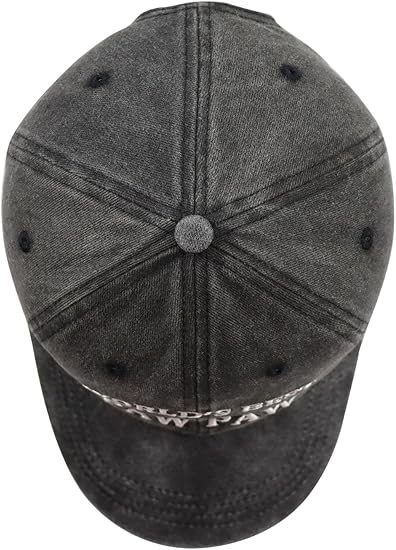 World's Best Paw Paw Papa Uncle Hat for Grandpa Dad Men, Funny Adjustable Cotton Embroidered Grandfather Father Baseball Cap