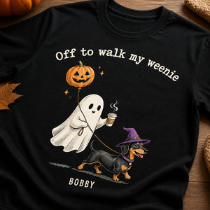 Off To Walk My Weenie – Custom Dachshund Halloween Tee - Personalized T-shirt 71197de8-5919-42c6-b697-45aaf2d9386f.jpg