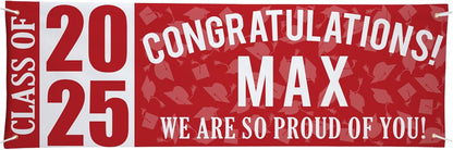 Let's Make Memories Personalized Graduation Banner Class of 2025 - Graduation Party Decorations - Congratulations Banner - Indoor/Outdoor Vinyl - Best in Class