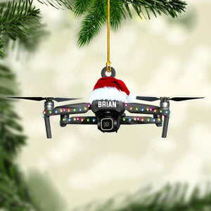 Personalized Delivery Drone Ornament Custom Christmas Tree Decoration, Holiday Keepsake Gift for Drone Pilots, Technology Enthusiasts, Engineers, Hobby Flyers, Friends, Families, Kids
