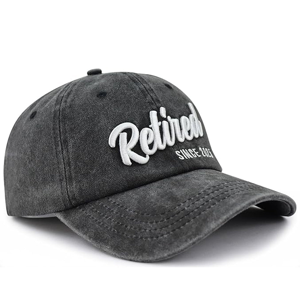 Retired Since 2025 Hat for Men Women Retirees, Funny Adjustable Cotton Embroidered Retirement Baseball Cap