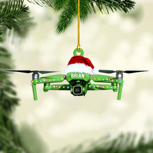 Personalized Delivery Drone Ornament Custom Christmas Tree Decoration, Holiday Keepsake Gift for Drone Pilots, Technology Enthusiasts, Engineers, Hobby Flyers, Friends, Families, Kids