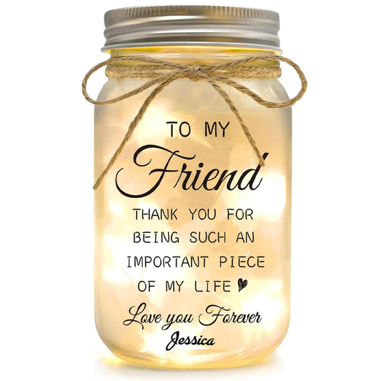 Friendship Gifts for Women, Mason Jar Night Lights for Friend, Gifts for Friends Best Friend Birthday Gifts, Thankgiving Christmas Gifts for Women
