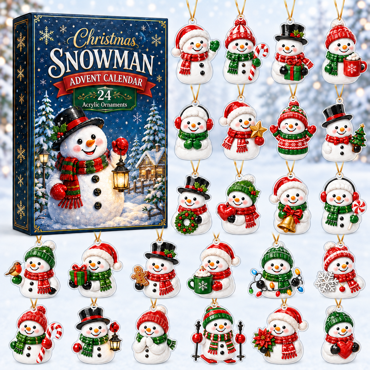 Christmas Snowman Advent Calendar 2026 - 24-Day Festive Countdown, Acrylic Charms Blind Box - Gift For Family Members 712c64ef-4aaf-43f4-b4bf-32d6e4926f3c-snowman-box-charms.png