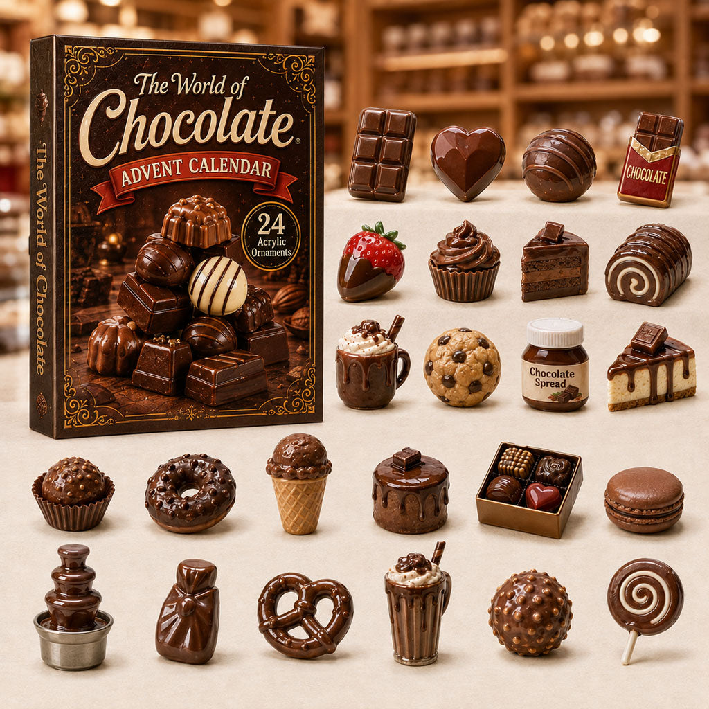 The World of Chocolate Advent Calendar 2026 - 24-Day Festive Countdown, Acrylic Charms Blind Box - Gift For Dessert Lovers 712e467b-1e4a-48ca-88aa-79be64f5f98c-chocolate.jpg