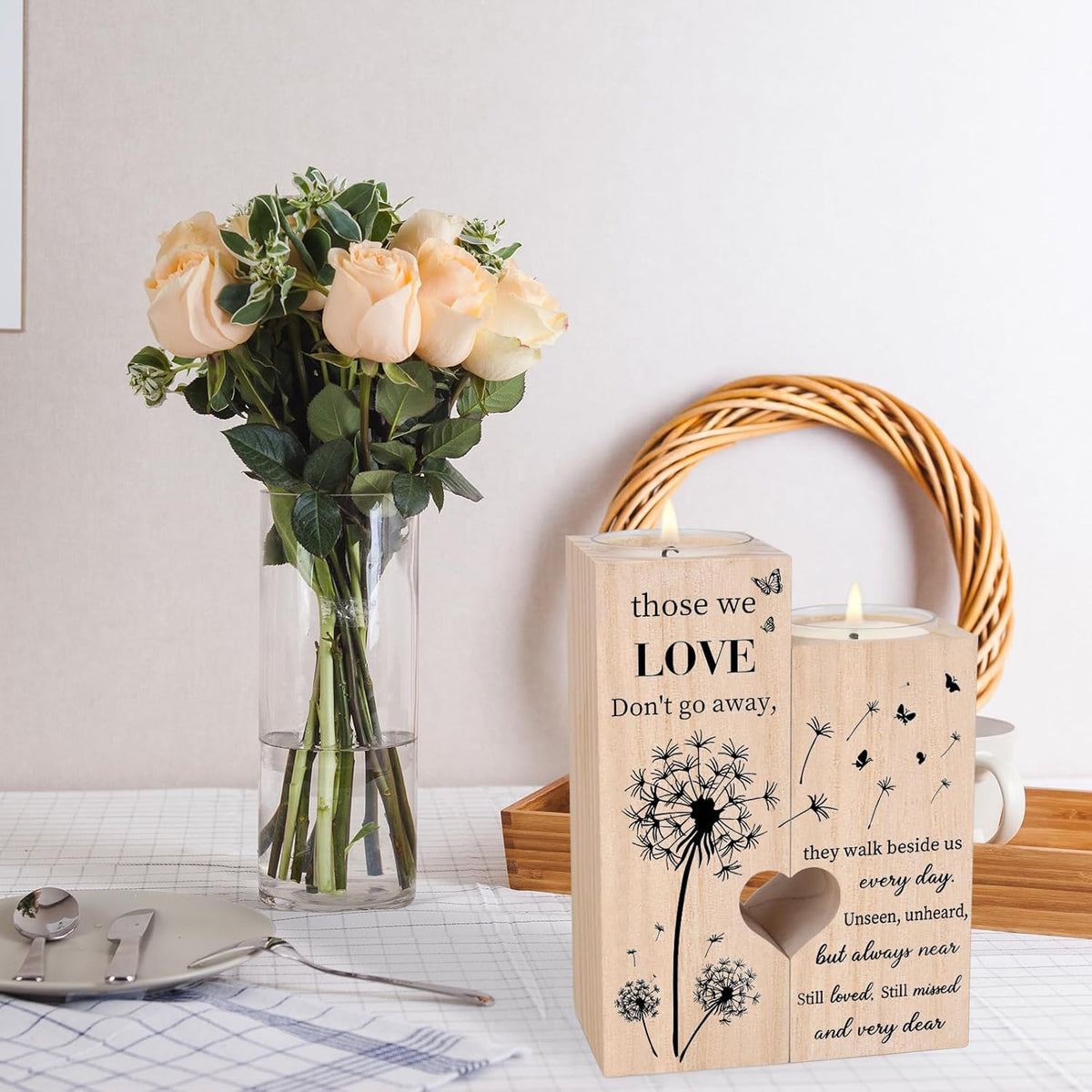 Sympathy Gifts for Loss of Loved One, Bereavement Candle Holders - Condolence Gift, Memorial Gifts for Mother Father Grandma