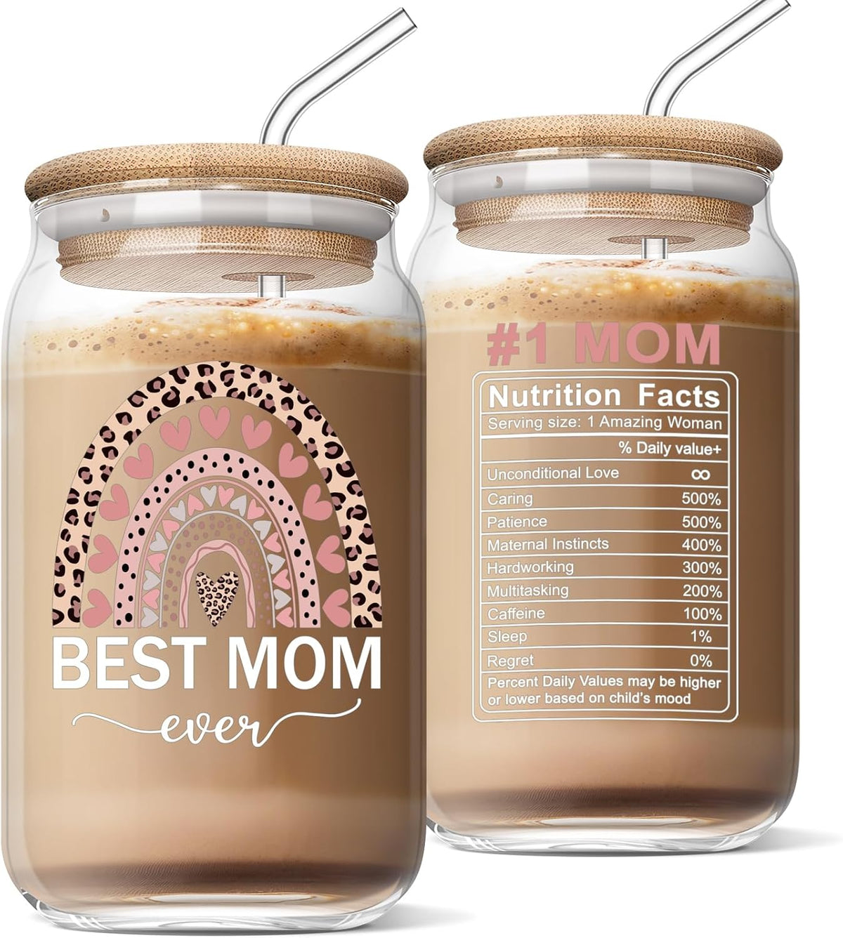 Best Mothers Day Gifts For Mom, Funny Birthday Christmas Thanks Giving Gift For Mom Mama Glass Cup Personalized Gift For Her On Mother's Day