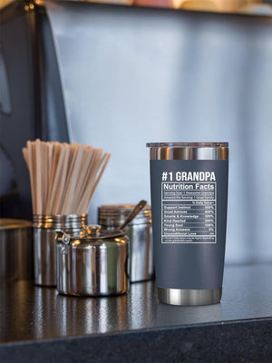 Fathers Day Gift For Grandpa From Granddaughter, Grandson - Birthday Present Ideas For Grandfather, New Grandfather, Promoted To Granddad, Grandchildren, Grandkids - 20 Oz Tumbler