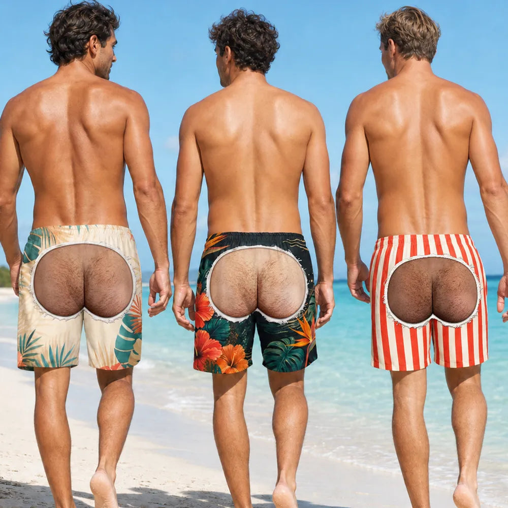 Looking Cheeky Tropical Vacation Swim Trunks, Personalized Beach Shorts 713ad19c-b947-42fa-9f9a-0d0cfef6e9b7-1.webp