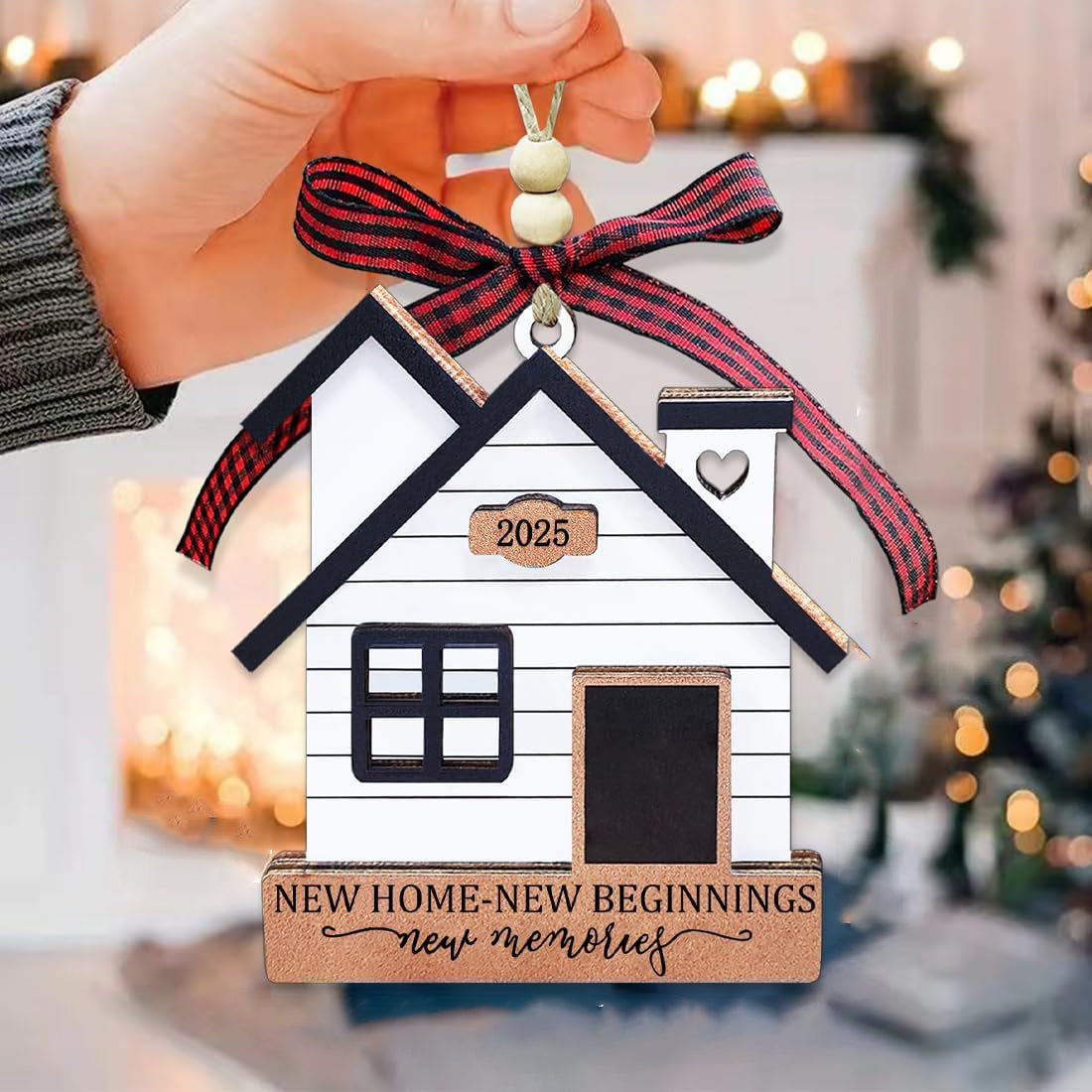 New Home Ornament 2025- Housewarming Gifts New Home, New House New Beginning, House Warming Gift for Women, Couple, homeowners, New Home Gift Ideas - First Home Christmas Ornament 2025