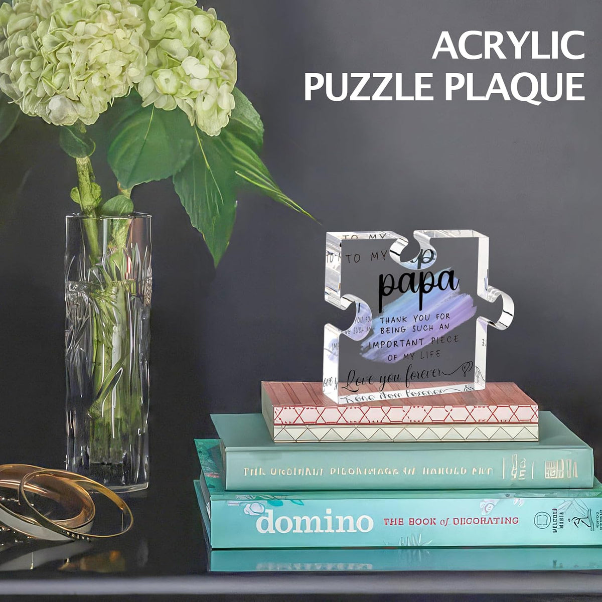 Papa Gifts from Grandkids - Papa Gifts from Grandchildren - Best Papa, Grandpa, Grandfather Gifts Card, Papa Fathers Day, Grandparents Day, Birthday Gifts from Grandkids - Papa Puzzle Piece