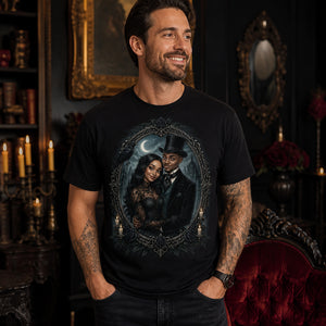 Custom Gothic Victorian Couple Portrait T‑Shirt - Personalized T-shirt 7158c3f9-2c70-4084-a364-d53bc3eb0726.jpg