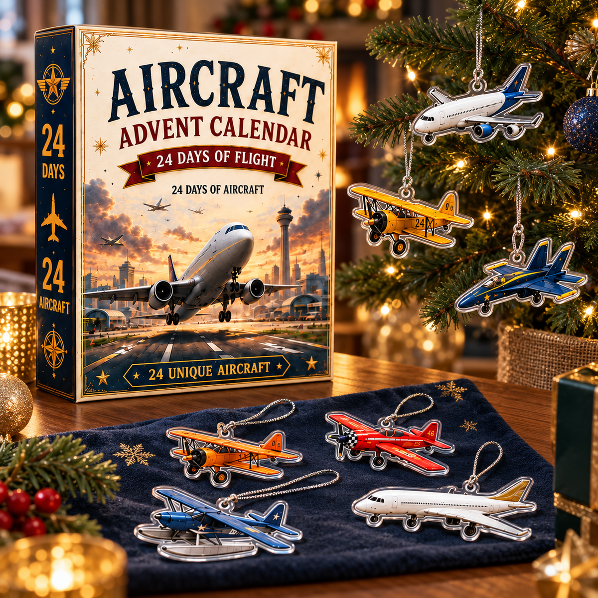 Aircraft Advent Calendar 2026 | 24 Days- 2D Acrylic Advent Calendar of Flight with Unique Miniature Airplanes, Jets & Aviation Collectibles. Birthday Gift 715ad3b6-d5fc-49a8-ad53-47539e6277dc-L-ch-advent-m-y-bay-m-a-Gi-ng-sinh-1.png