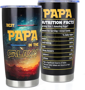 Gifts for Papa from Grandkids - Papa Gifts for Birthday Fathers Day Valentines Day Christmas - Romantic Anniversary Wedding Gift for Him Men - Best Dad Gift from Daughter Son -20oz Tumbler